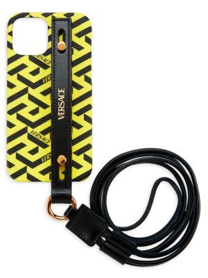 Versace Crossbody Greca iPhone 12 Case on SALE 